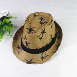 Summer Children Straw Hat Print Baby Hats Kids - Heritage cosmetics and beauty care