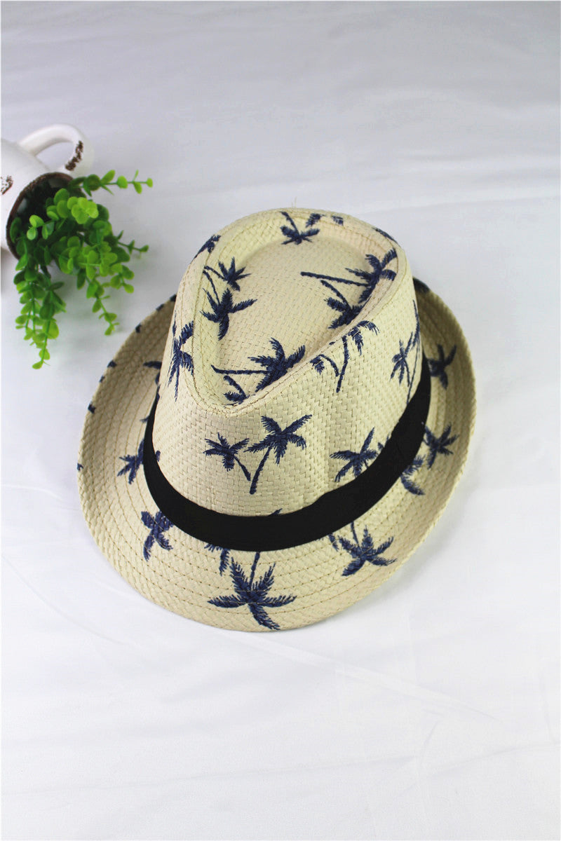 Summer Children Straw Hat Print Baby Hats Kids - Heritage cosmetics and beauty care