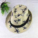 Summer Children Straw Hat Print Baby Hats Kids - Heritage cosmetics and beauty care