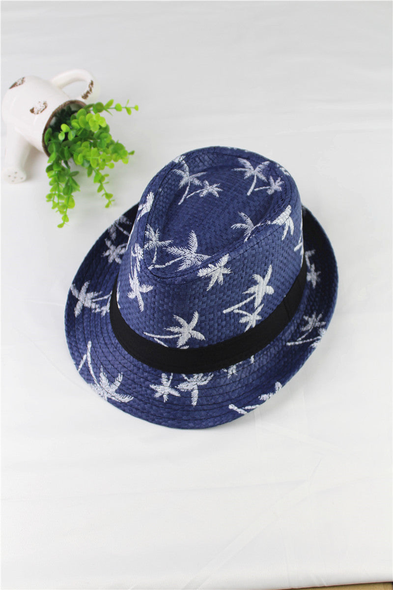 Summer Children Straw Hat Print Baby Hats Kids - Heritage cosmetics and beauty care