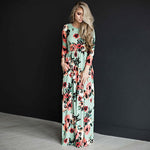 Fashion Dresses Women Printed Party Gown Ladies - Heritage cosmetics and beauty care