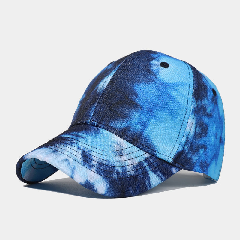 New Tie-dye Baseball Cap Men's And Women's Sun-shield Hats Wild Graffiti Hat - Heritage cosmetics and beauty care