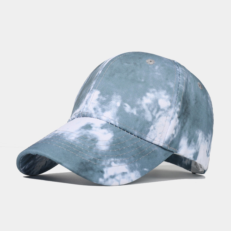 New Tie-dye Baseball Cap Men's And Women's Sun-shield Hats Wild Graffiti Hat - Heritage cosmetics and beauty care