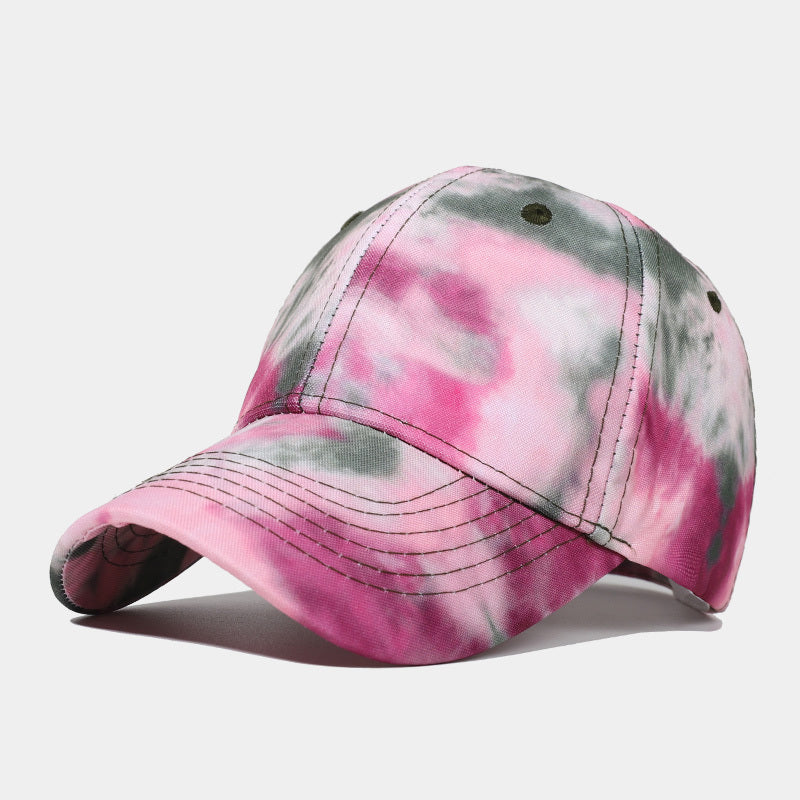 New Tie-dye Baseball Cap Men's And Women's Sun-shield Hats Wild Graffiti Hat - Heritage cosmetics and beauty care