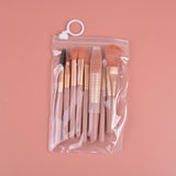 8 Small Makeup Brushes Morandi Portable Beauty Tool Soft Hair Makeup Brush - Heritage cosmetics and beauty care