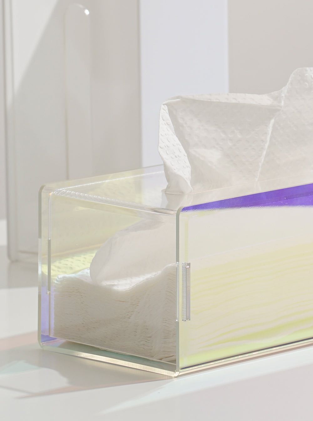 Glare Acrylic Paper Tissue Box Nordic Symphony Minimalist Pearly Luster Tissue Box - Heritage cosmetics and beauty care