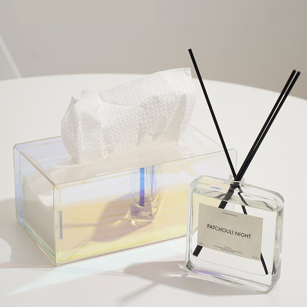 Glare Acrylic Paper Tissue Box Nordic Symphony Minimalist Pearly Luster Tissue Box - Heritage cosmetics and beauty care