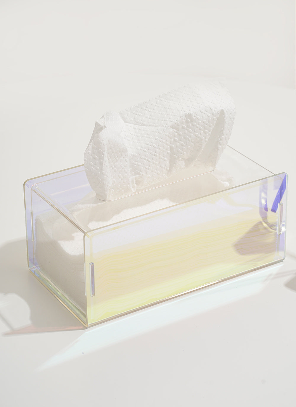 Glare Acrylic Paper Tissue Box Nordic Symphony Minimalist Pearly Luster Tissue Box - Heritage cosmetics and beauty care