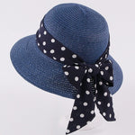 New Children's Straw Hats Leisure Ribbon Bow Hat - Heritage cosmetics and beauty care