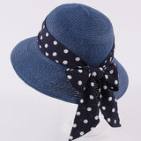 New Children's Straw Hats Leisure Ribbon Bow Hat - Heritage cosmetics and beauty care