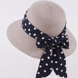 New Children's Straw Hats Leisure Ribbon Bow Hat - Heritage cosmetics and beauty care