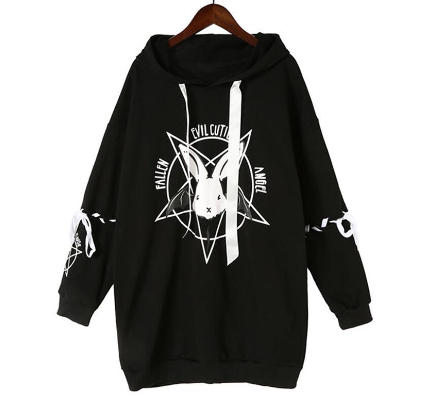 Women's Loose Hoodie Fall Winter Mid-length Heritage cosmetics and beauty care