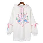 Women's Loose Hoodie Fall Winter Mid-length Heritage cosmetics and beauty care