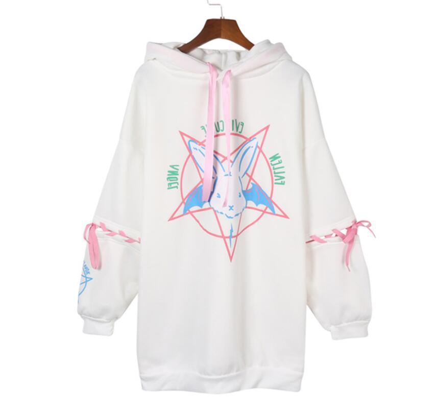 Women's Loose Hoodie Fall Winter Mid-length Heritage cosmetics and beauty care