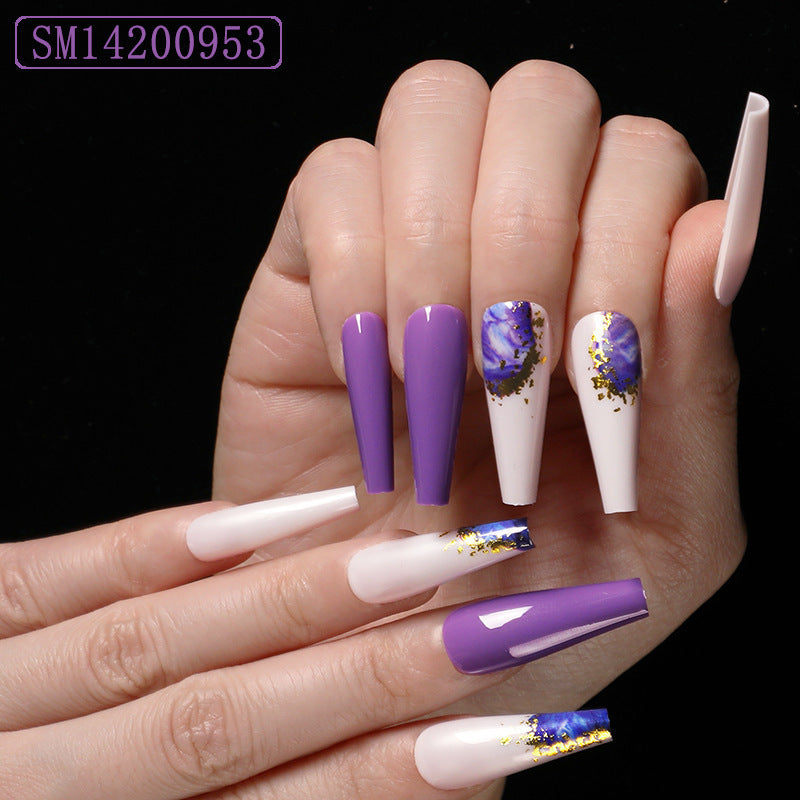 Assemble Ballet Nails, Trapezoidal Coffin, Fake Nails, Wear Nail Art Patches - Heritage cosmetics and beauty care