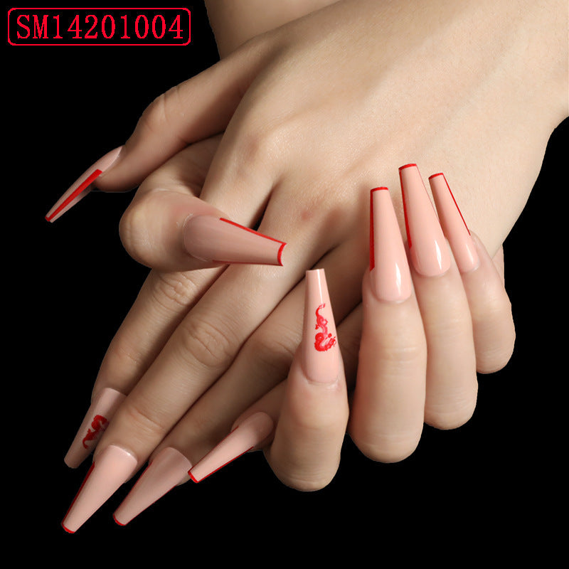 Assemble Ballet Nails, Trapezoidal Coffin, Fake Nails, Wear Nail Art Patches - Heritage cosmetics and beauty care