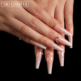 Assemble Ballet Nails, Trapezoidal Coffin, Fake Nails, Wear Nail Art Patches - Heritage cosmetics and beauty care