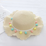 Summer Children'S Bags, Hats, Female Decoration, Small Colored Balls, Sunscreen, Lace, Beach Hats, Breathable Sandals - Heritage cosmetics and beauty care