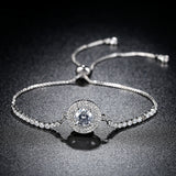 Round disc full of diamonds and pull couples ladies' bracelets - Heritage cosmetics and beauty care