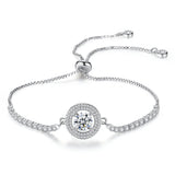 Round disc full of diamonds and pull couples ladies' bracelets - Heritage cosmetics and beauty care