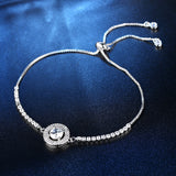 Round disc full of diamonds and pull couples ladies' bracelets - Heritage cosmetics and beauty care