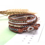 European And American New Style Retro Natural Stone Hand-Woven Bohemian Bracelets - Heritage cosmetics and beauty care