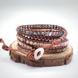 European And American New Style Retro Natural Stone Hand-Woven Bohemian Bracelets - Heritage cosmetics and beauty care