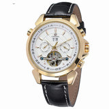 Complete Calendar watch Luxury Tourbillion Design Genuine Leather Top Brand  Automatic Mechanical Men Watches - Heritage cosmetics and beauty care