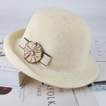 Women'S Hats Korean Version Of The Fashion Alice Along The Flower Knitted Women'S Hats Sun Hats - Heritage cosmetics and beauty care