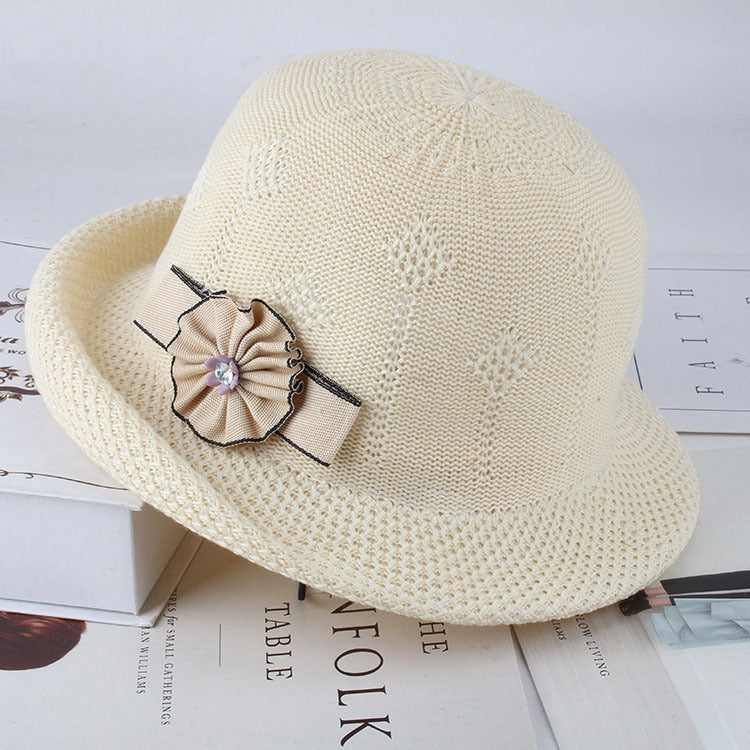 Women'S Hats Korean Version Of The Fashion Alice Along The Flower Knitted Women'S Hats Sun Hats - Heritage cosmetics and beauty care