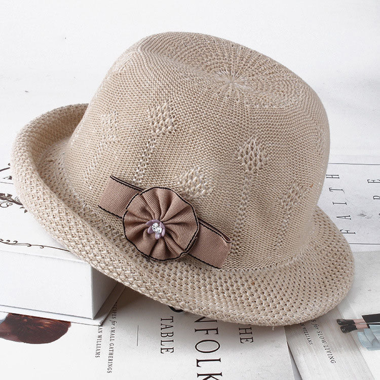 Women'S Hats Korean Version Of The Fashion Alice Along The Flower Knitted Women'S Hats Sun Hats - Heritage cosmetics and beauty care