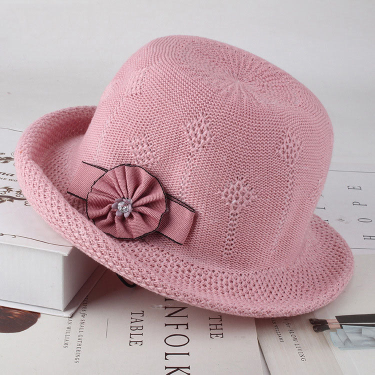 Women'S Hats Korean Version Of The Fashion Alice Along The Flower Knitted Women'S Hats Sun Hats - Heritage cosmetics and beauty care