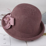 Women'S Hats Korean Version Of The Fashion Alice Along The Flower Knitted Women'S Hats Sun Hats - Heritage cosmetics and beauty care