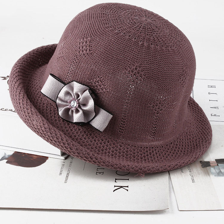 Women'S Hats Korean Version Of The Fashion Alice Along The Flower Knitted Women'S Hats Sun Hats - Heritage cosmetics and beauty care