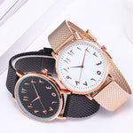 Fashion Creative Quartz Watches Couple Watches Digital Mesh Band Watches - Heritage cosmetics and beauty care