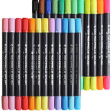 STA 80 Colors Set Water Based Ink Sketch Marker Pens Twin Tip Fine Brush Marker Pen For Graphic Drawing Manga Art Supplies - Heritage cosmetics and beauty care