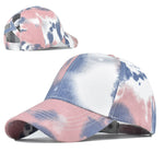 Tie-Dye Hats, Pure Cotton, European And American Women'S Empty Top Hats, Sun Visors, Cotton Ponytail Caps - Heritage cosmetics and beauty care