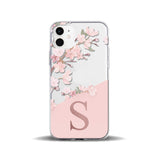 Compatible with Apple, Suitable For Iphone11Pro Creative Transparent Peach Blossom 26 English Letters 78P Mobile Phone Case Iphone12 Protective Cover Heritage cosmetics and beauty care