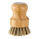 Bamboo Wooden Pots Dishes Sinks Stoves Cleaning Brushes Kitchen Round Handles Convenient Tools - Heritage cosmetics and beauty care