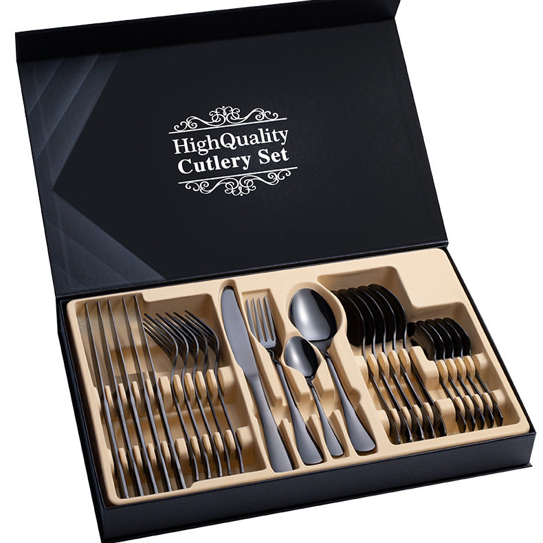 Stainless Steel Cutlery Set 24-Piece Gift Cutlery Steak Cutlery Gift Box