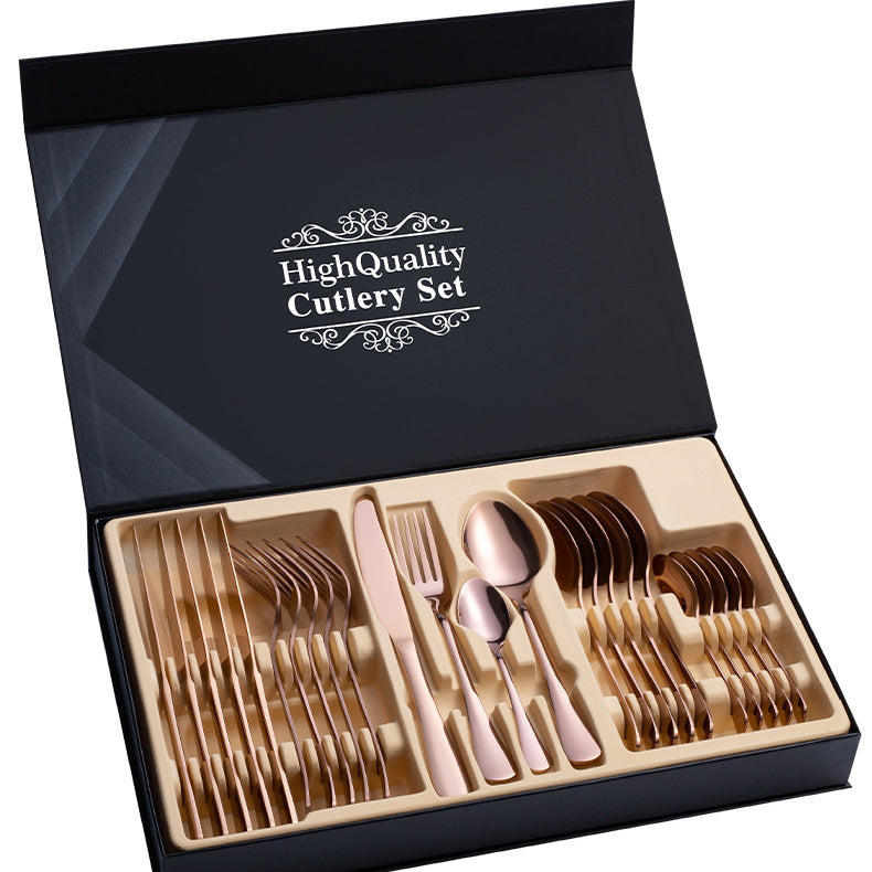 Stainless Steel Cutlery Set 24-Piece Gift Cutlery Steak Cutlery Gift Box