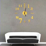 DIY Acrylic Creative 3D Stereo Mirror Wall Clock - Heritage cosmetics and beauty care