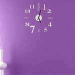 DIY Acrylic Creative 3D Stereo Mirror Wall Clock - Heritage cosmetics and beauty care