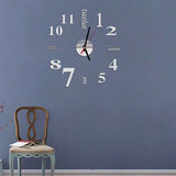 DIY Acrylic Creative 3D Stereo Mirror Wall Clock - Heritage cosmetics and beauty care