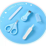 Baby Nail File Combination Set Baby Nail Clipper Four-Piece Set Baby Safety Nail Clipper - Heritage cosmetics and beauty care