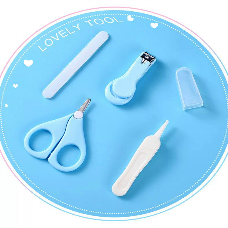 Baby Nail File Combination Set Baby Nail Clipper Four-Piece Set Baby Safety Nail Clipper - Heritage cosmetics and beauty care