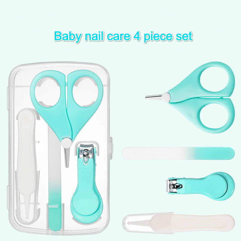 Baby Nail File Combination Set Baby Nail Clipper Four-Piece Set Baby Safety Nail Clipper - Heritage cosmetics and beauty care