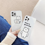 Transparent Cute Bear Phone Case Heritage cosmetics and beauty care