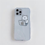 Transparent Cute Bear Phone Case Heritage cosmetics and beauty care