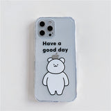 Transparent Cute Bear Phone Case Heritage cosmetics and beauty care